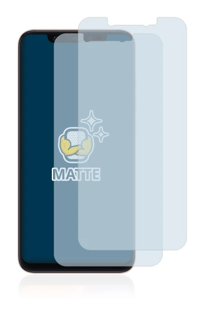 Image of the device Xiaomi Mi 8 with a wide variety of screen protectors.