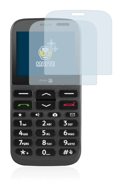 Image of the device Doro 1370 with a wide variety of screen protectors.