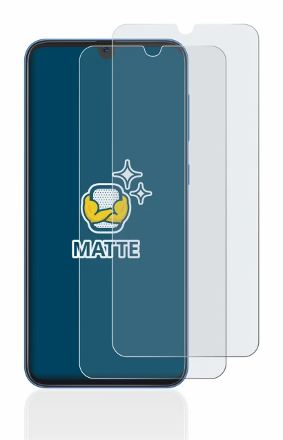 Image of the device Samsung Galaxy A50 with a wide variety of screen protectors.
