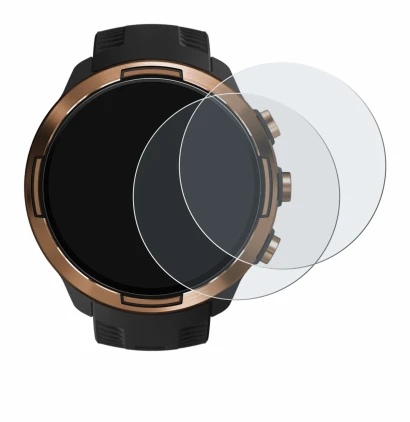 Image of the device Suunto 9 Baro with a wide variety of screen protectors.