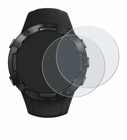 Image of the device Suunto 5 with a wide variety of screen protectors.