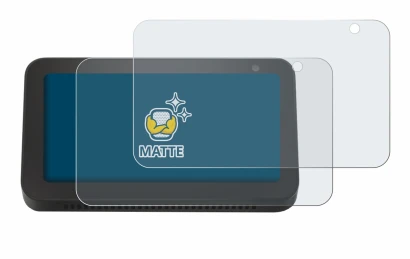 Image of the device Amazon Echo Show 5 (2nd Gen.) with a wide variety of screen protectors.