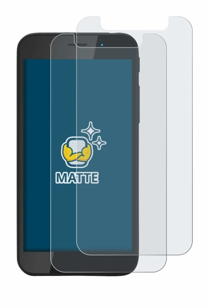 Image of the device Shiftphones Shift5me with a wide variety of screen protectors.
