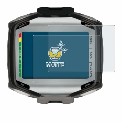 Image of the device Mares Quad with a wide variety of screen protectors.