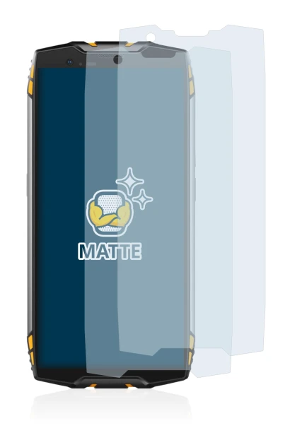 Image of the device Blackview BV6800 Pro with a wide variety of screen protectors.