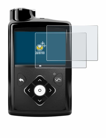 Image of the device Medtronic Minimed 670G with a wide variety of screen protectors.