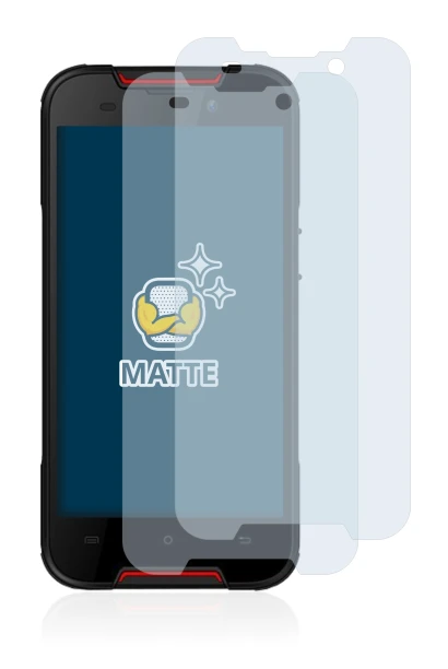 Image of the device Cubot Quest Lite with a wide variety of screen protectors.