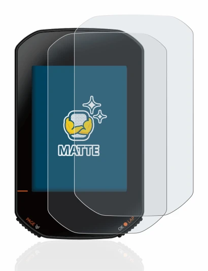 Image of the device Bryton Rider 420 with a wide variety of screen protectors.