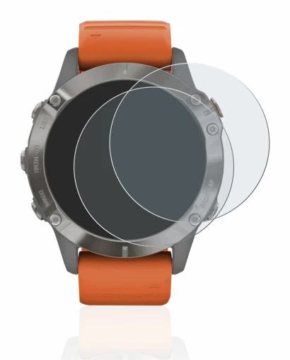 Image of the device Garmin Fenix 6 Pro with a wide variety of screen protectors.
