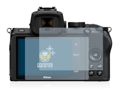 Image of the device Nikon Z 50 with a wide variety of screen protectors.