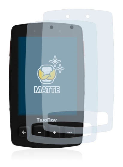 Image of the device TwoNav Trail 2 with a wide variety of screen protectors.