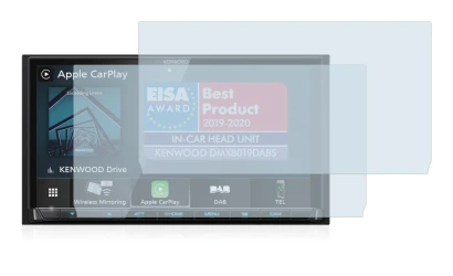 Image of the device Kenwood DMX8019DABS (with cutout) with a wide variety of screen protectors.