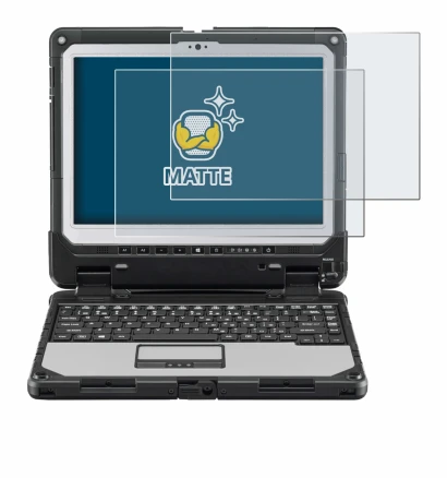 Image of the device Panasonic Toughbook CF-33 with a wide variety of screen protectors.
