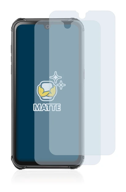 Image of the device Blackview BV9800 Pro with a wide variety of screen protectors.