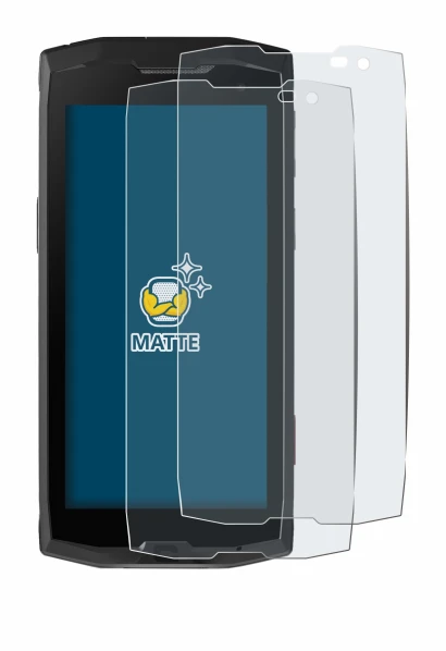 Image of the device Crosscall Core M4 with a wide variety of screen protectors.