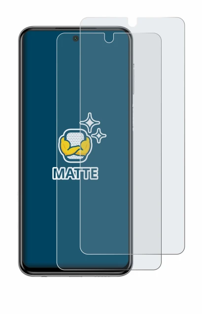Image of the device Xiaomi Redmi Note 9 Pro with a wide variety of screen protectors.