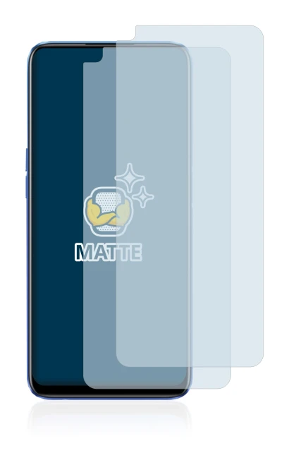 Image of the device realme 6 with a wide variety of screen protectors.
