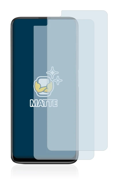 Image of the device realme 6 Pro with a wide variety of screen protectors.