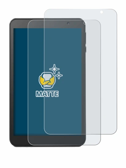 Image of the device Vankyo MatrixPad S8 with a wide variety of screen protectors.
