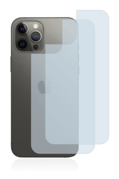 Image of the device Apple iPhone 12 Pro Max (Back) with a wide variety of screen protectors.