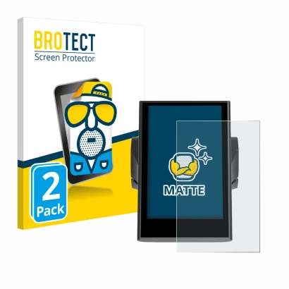 Front side of a product packaging with the brand logo BROTECT. Next to it is the device Bafang DP C18 shown with the correspon