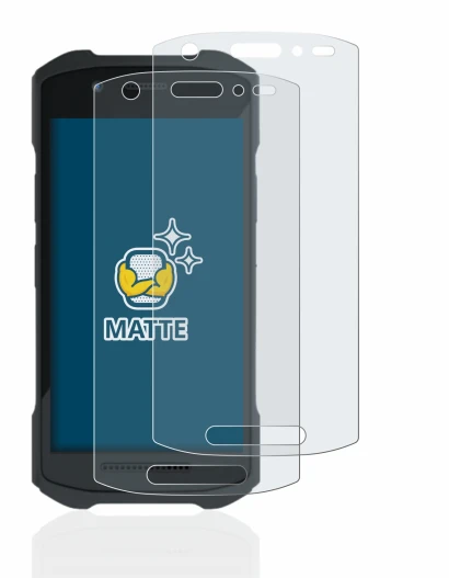 Image of the device Zebra TC21 with a wide variety of screen protectors.