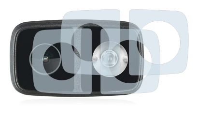 Image of the device Cycliq Fly12 CE with a wide variety of screen protectors.