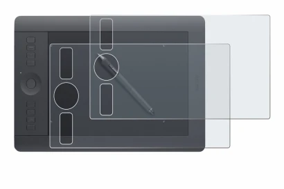 Image of the device Wacom Intuos Pro S PTH-460 with a wide variety of screen protectors.