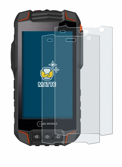 Image of the device i.safe MOBILE IS530.1 with a wide variety of screen protectors.