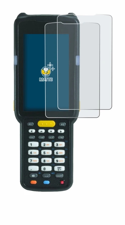 Image of the device Zebra MC3300X with a wide variety of screen protectors.