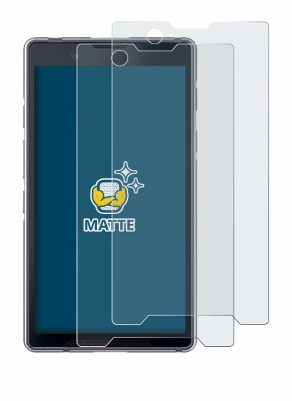 Image of the device Bittium Tough Mobile 2 with a wide variety of screen protectors.