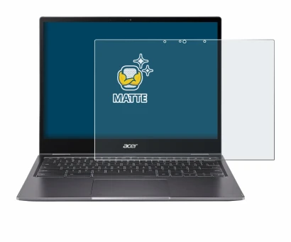 Image of the device Acer Chromebook Spin 713 with a wide variety of screen protectors.