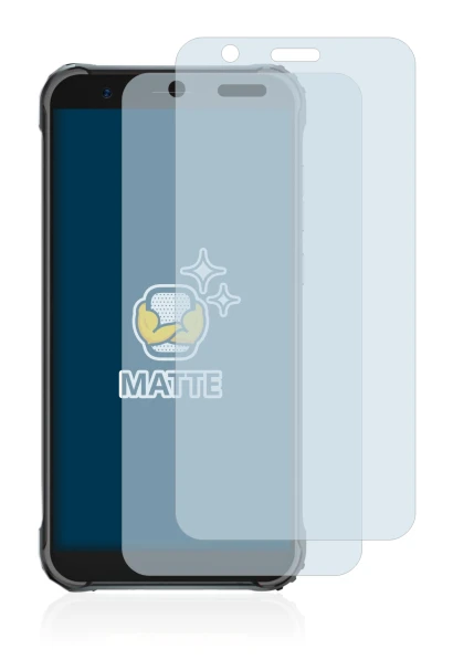 Image of the device Blackview BV4900 with a wide variety of screen protectors.