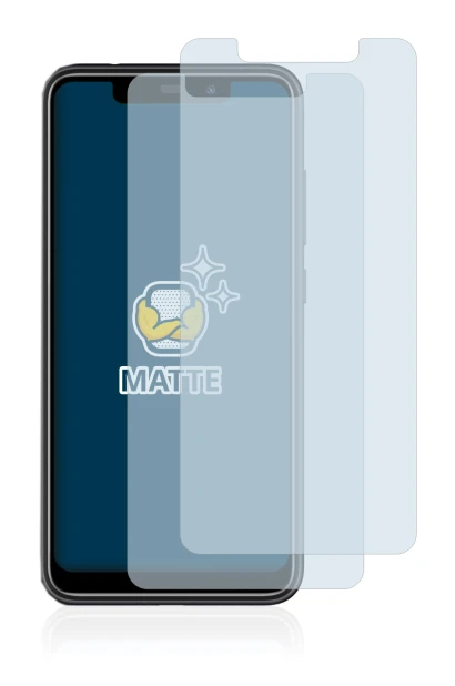 Image of the device Oukitel C22 with a wide variety of screen protectors.