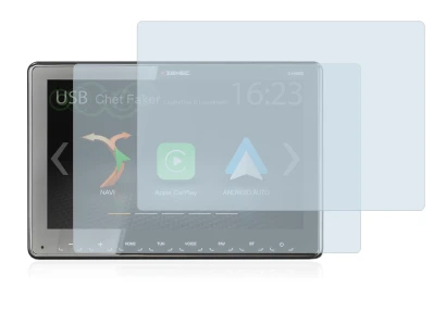 Image of the device Zenec Z-N965 with a wide variety of screen protectors.