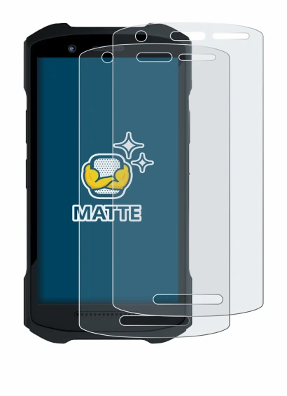 Image of the device Zebra TC26 with a wide variety of screen protectors.