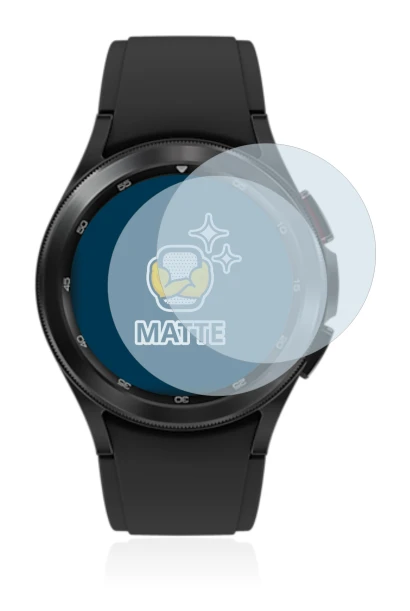 Image of the device Samsung Galaxy Watch 4 Classic (42mm) with a wide variety of screen protectors.