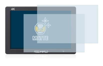 Image of the device Feelworld FW279 7" with a wide variety of screen protectors.