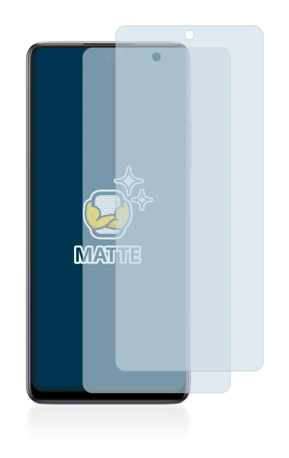 Image of the device Infinix Note 10 Pro with a wide variety of screen protectors.
