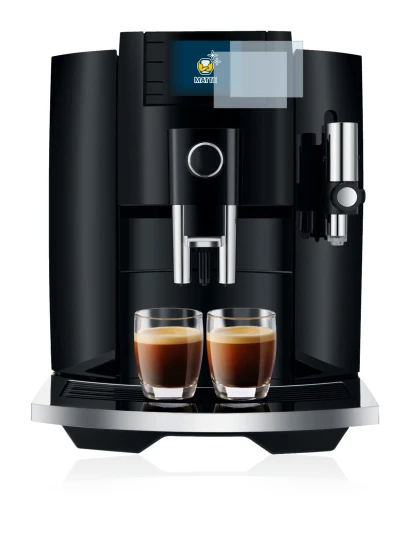 Image of the device Jura E8 (EB) with a wide variety of screen protectors.