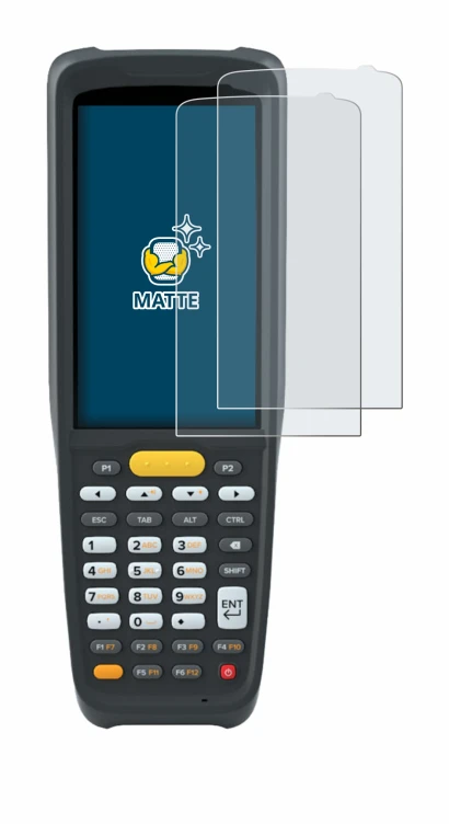 Image of the device Zebra MC2200 with a wide variety of screen protectors.