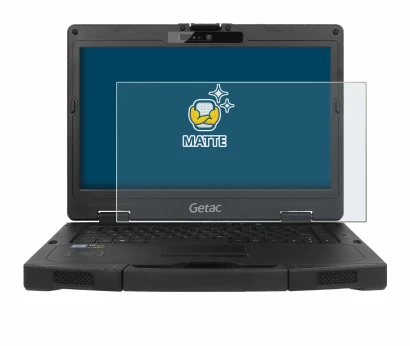 Image of the device Getac S410 with a wide variety of screen protectors.