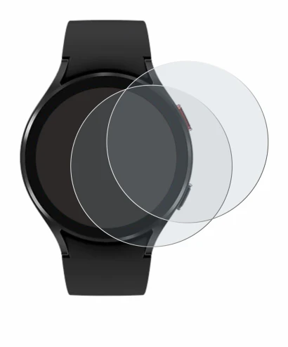 Image of the device Samsung Galaxy Watch 4 (44mm) with a wide variety of screen protectors.