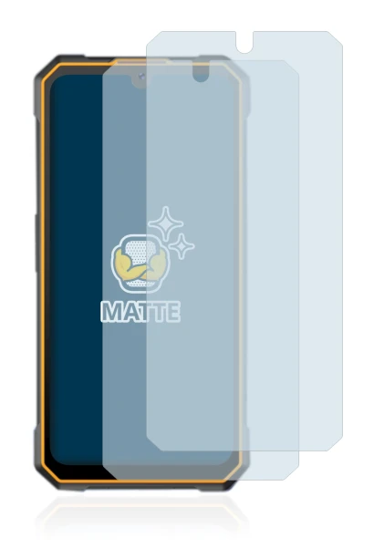 Image of the device Cubot King Kong 5 with a wide variety of screen protectors.