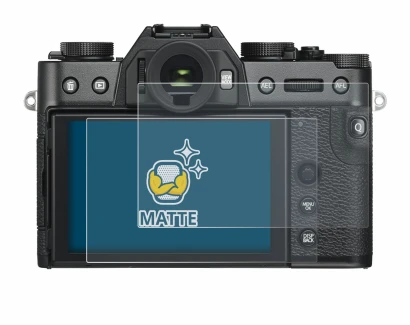 Image of the device Fujifilm X-T30 ll with a wide variety of screen protectors.
