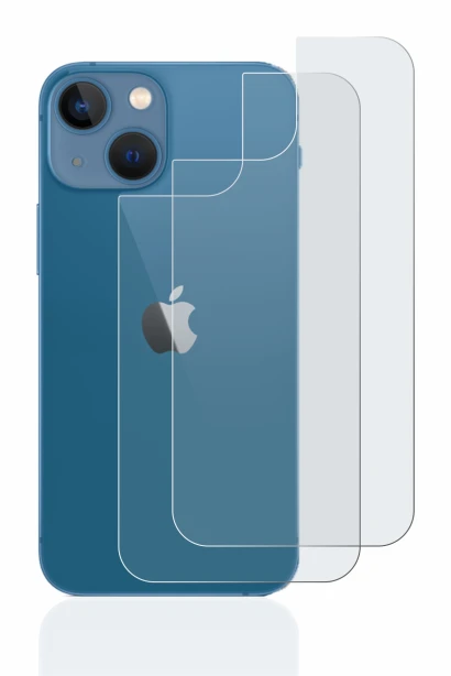 Image of the device Apple iPhone 13 mini (Back) with a wide variety of screen protectors.