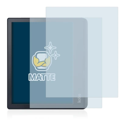 Image of the device Kobo Sage with a wide variety of screen protectors.
