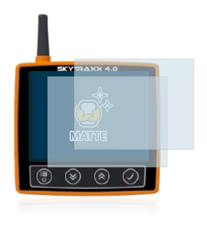Image of the device Skytraxx 4.0 with a wide variety of screen protectors.