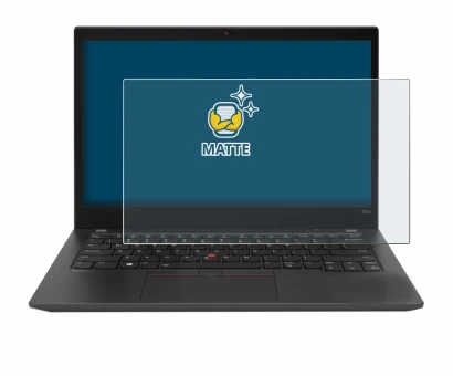 Image of the device Lenovo ThinkPad T14s Gen 2 with a wide variety of screen protectors.