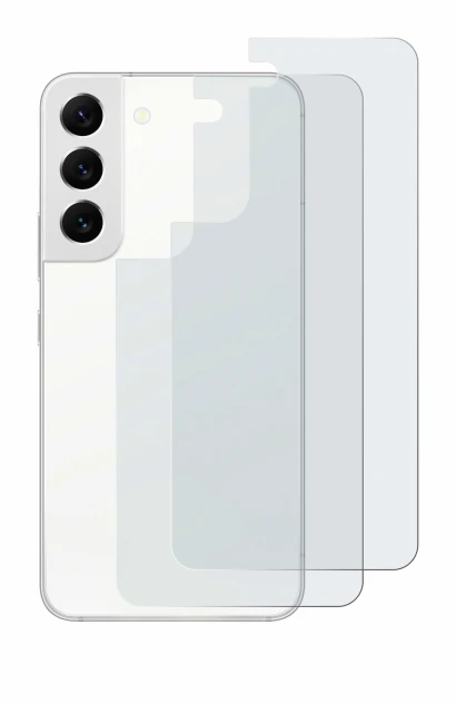 Image of the device Samsung Galaxy S22 5G (Back) with a wide variety of screen protectors.